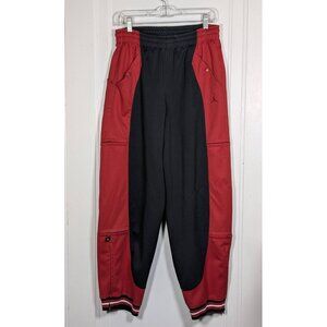 Vintage Nike Air Jordan Track Pants Mens Size Small Black Red Lined VTG Y2K